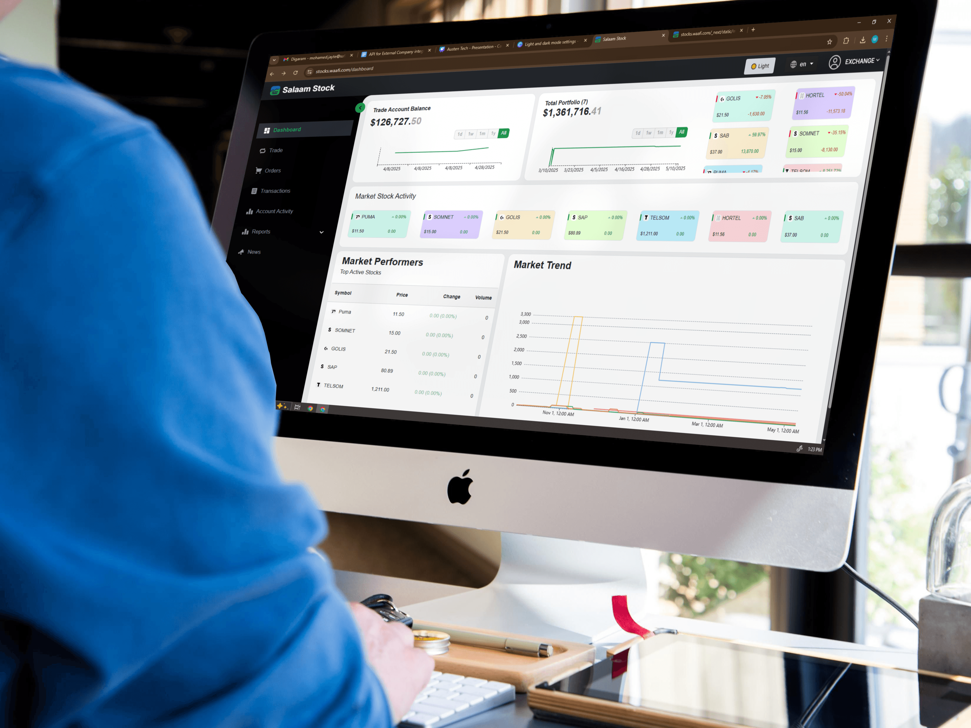 Portfolio value preview chart